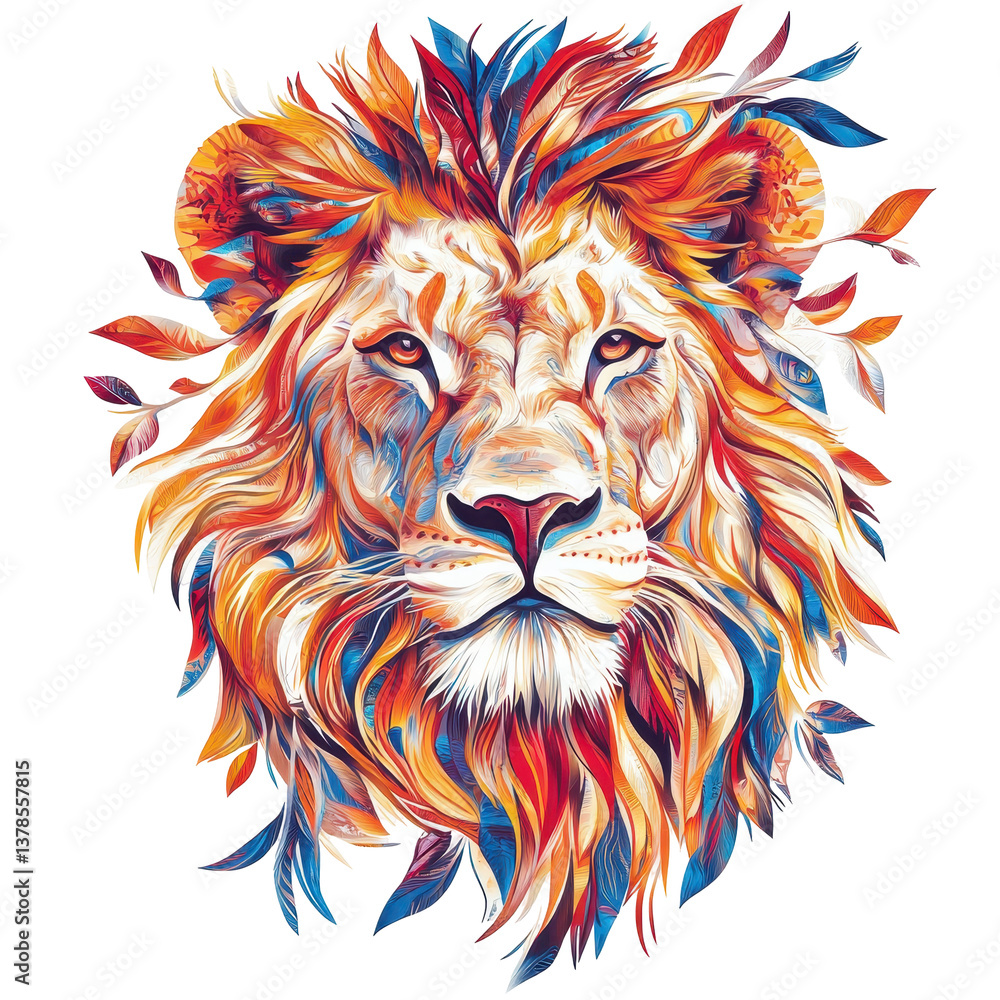 Lion isolated on white background Lion isolated on white background