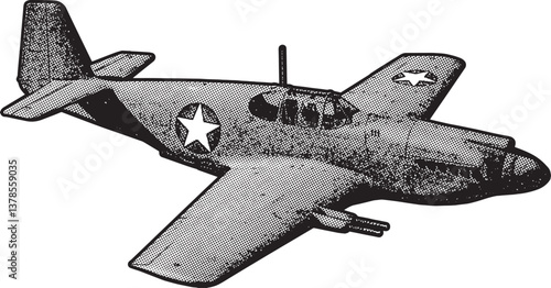 P-51 Mustang Illustration