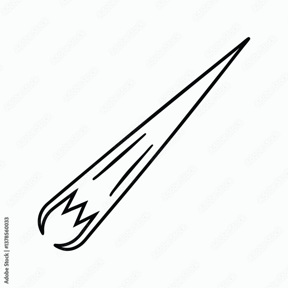 vector drawing of a brush vector drawing of a brush