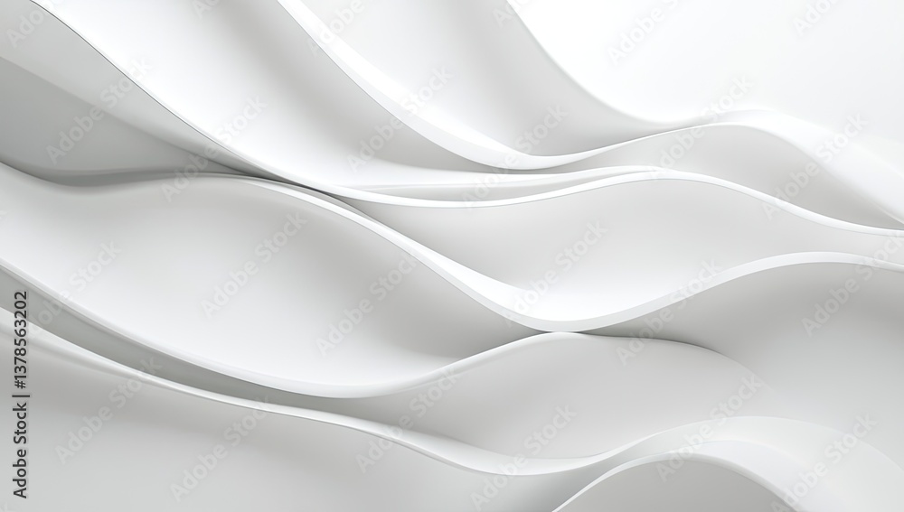 Abstract white wavy forms Abstract white wavy forms