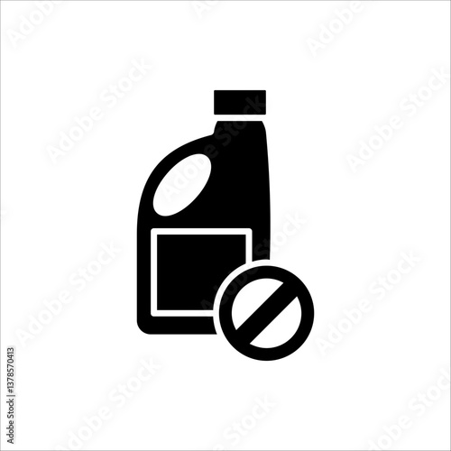No bleach icon. No bleaching symbol vector icon in line style design for website design, app, UI, isolated on white background.