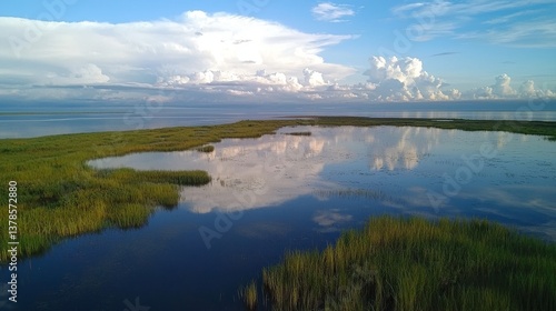Meditations on the peaceful waters of Lough Neagh, County Armagh, Northern Ireland