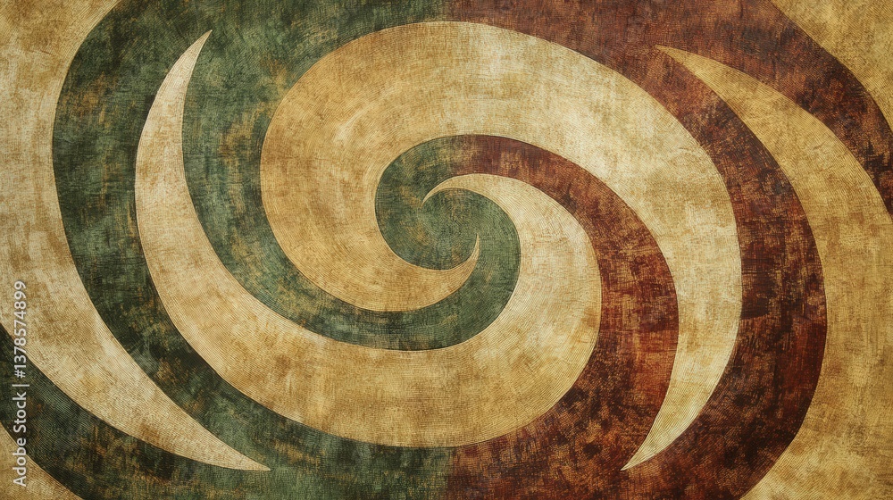 rich browns, muted greens, and warm tans combine to create an abstract, nature-inspired design that evokes peace and tranquility rich browns, muted greens, and warm tans combine to create an abstract, nature-inspired design that evokes peace and tranquility