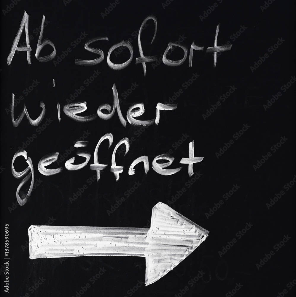 Ab sofort wieder geöffnet