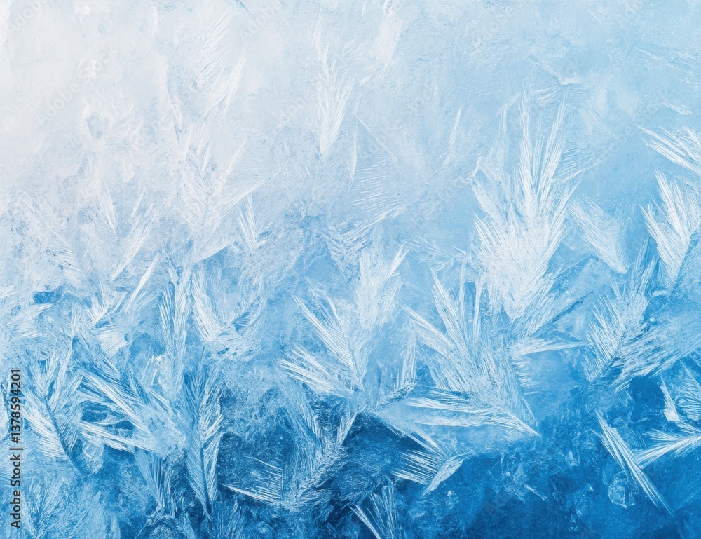 Frozen ice crystals Frozen ice crystals