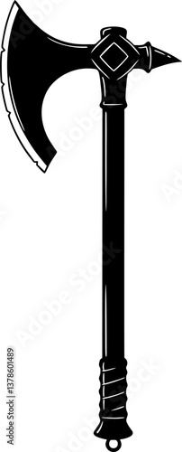 Medieval Francisca Throwing Axe Silhouette