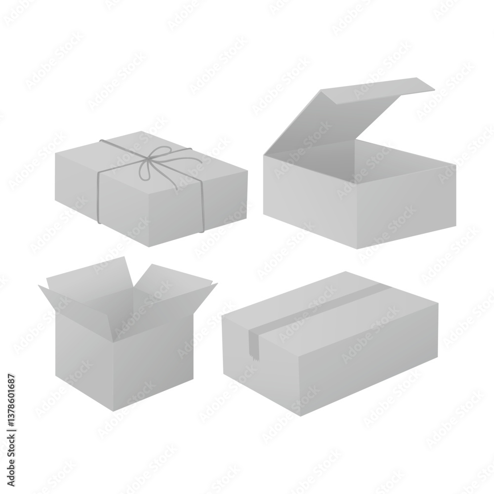 open cardboard box open cardboard box