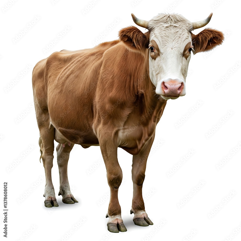 cow isolated on white cow isolated on white