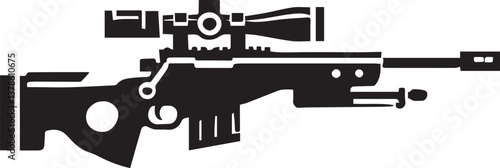 assault rifle vector illustration, rifle vector icon, rifle silhouette vector file