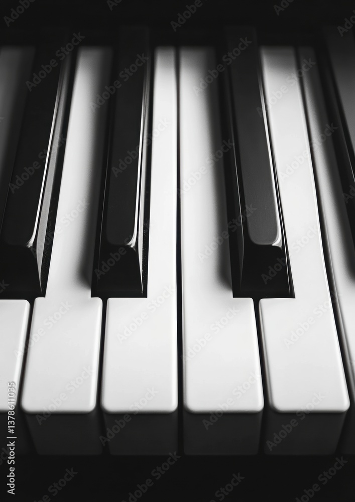 Naklejka premium piano keys closeup