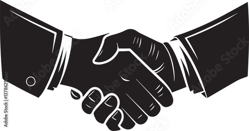 handshake vector illustration, handshake vector icon, handshake vector isolated on white background