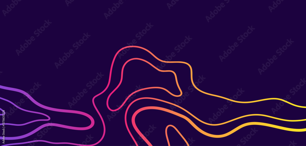 Futuristic neon abstract topography background Futuristic neon abstract topography background