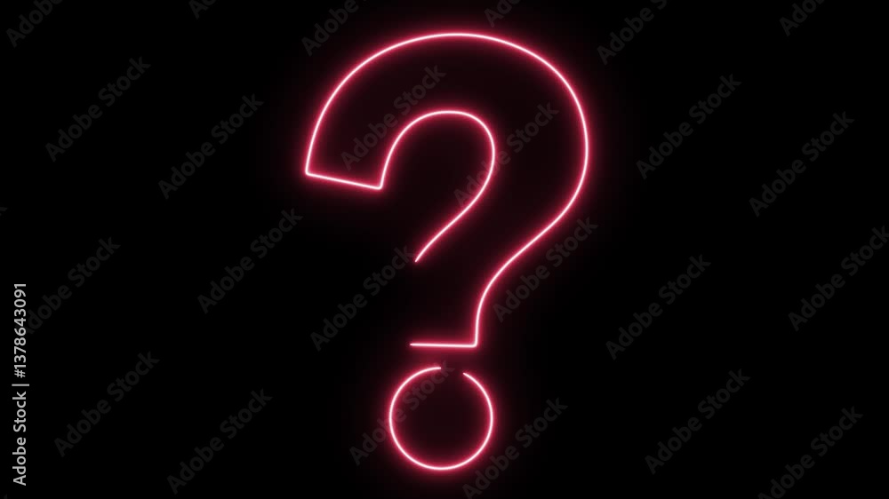 Neon Glowing Question Marks Icon, Glowing Question Marks in Motion, Neon Question Mark Animation, Dynamic Neon Glow Question Marks. Neon Glowing Question Marks Icon, Glowing Question Marks in Motion, Neon Question Mark Animation, Dynamic Neon Glow Question Marks.