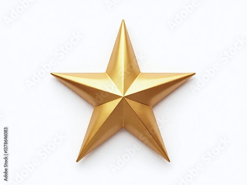 gold star on white background