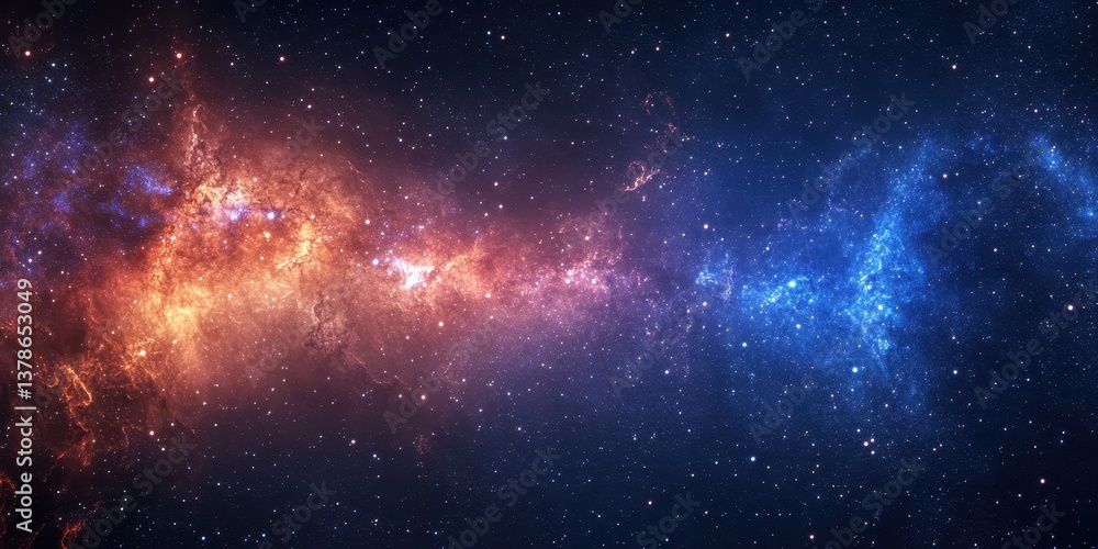 Galaxy background illustration with stars, space galaxy background Galaxy background illustration with stars, space galaxy background