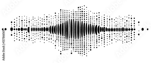 Vector line sound wave abstract background wave signal in vibration graphic design.	