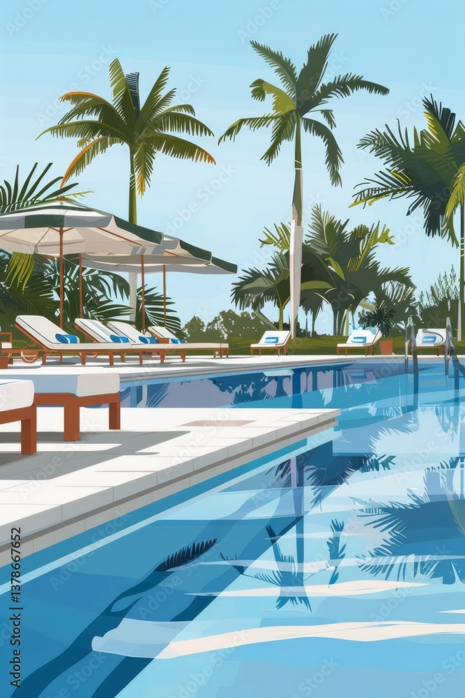Luxurious Resort Pool Oasis Luxurious Resort Pool Oasis