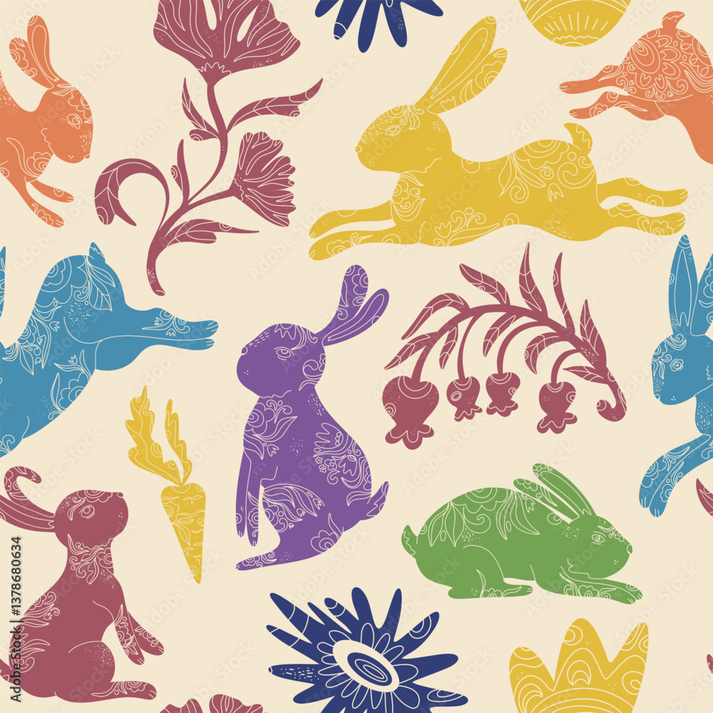 Obraz premium Happy Easter. Vector