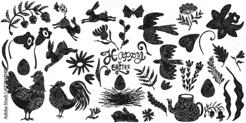 Happy Easter. Vector