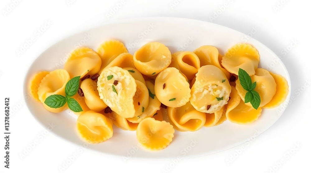 Delicious Orecchiette Pasta with Herbs and Cheese Delicious Orecchiette Pasta with Herbs and Cheese