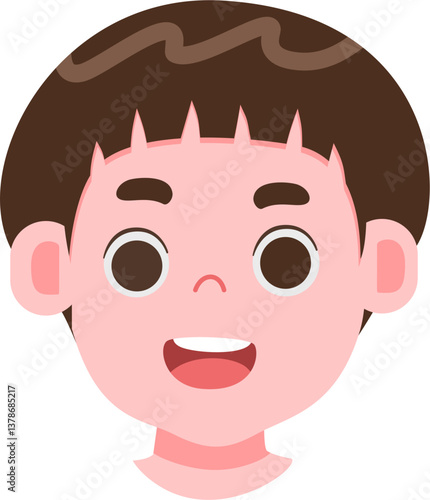 Expression face cute kids avatar 