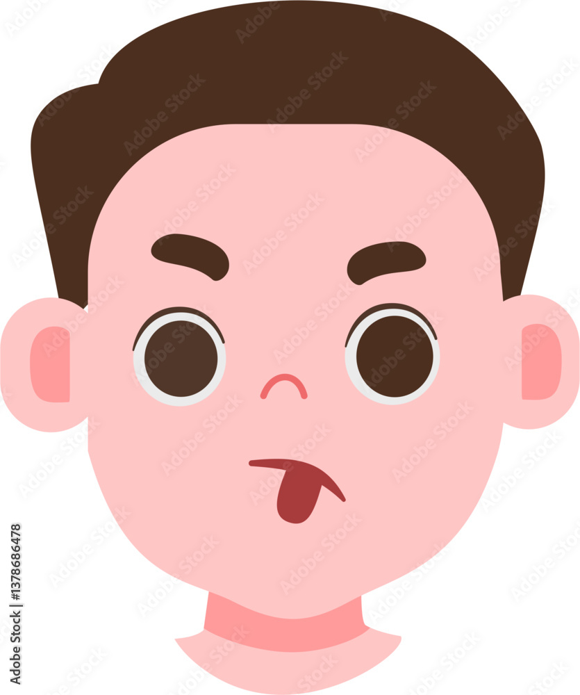 Expression face cute kids avatar Expression face cute kids avatar