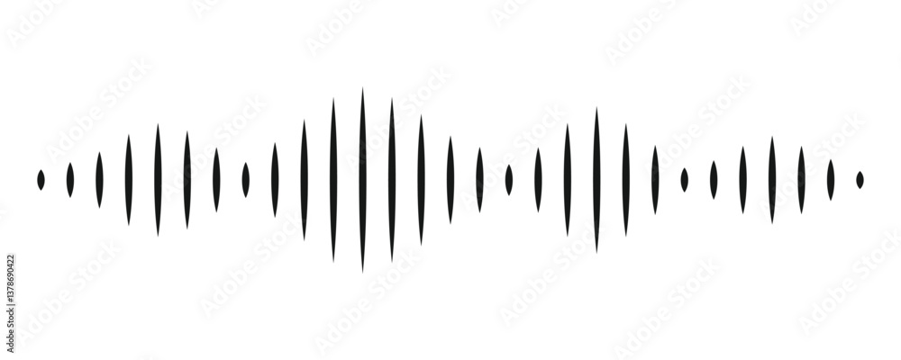 Black sound waves on white background - Music wave frequency or equaliser audio lines and digital voice volume visualisation vector set isolated illustrations Black sound waves on white background - Music wave frequency or equaliser audio lines and digital voice volume visualisation vector set isolated illustrations