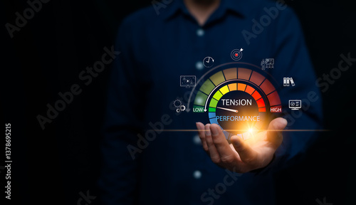 Bilde på lerret Reduce work tension to increase work efficiency and increase personnel potential