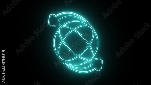 web address free icon isolated on black background HD video motion graphic animation