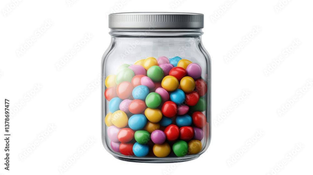 jelly beans in a glass jar jelly beans in a glass jar