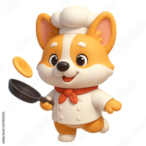 Cute 3D Dog Chef