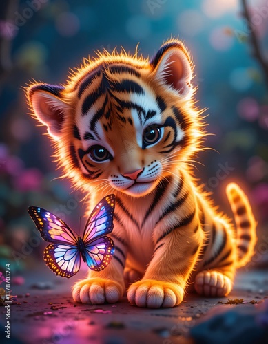 tiger in the snow