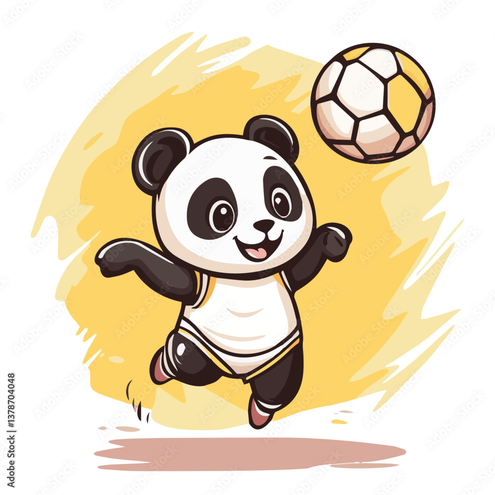 Obraz premium Vector illustration art of Panda mascot charactors Collection