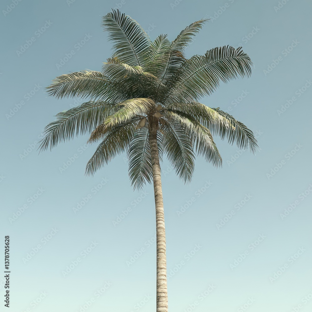 Obraz premium Tall, majestic palm tree, perfect for branding and design, PNG