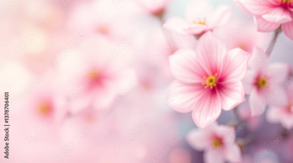 Super gentle and delicate floral background with close up flowers and blur effect Super gentle and delicate floral background with close up flowers and blur effect