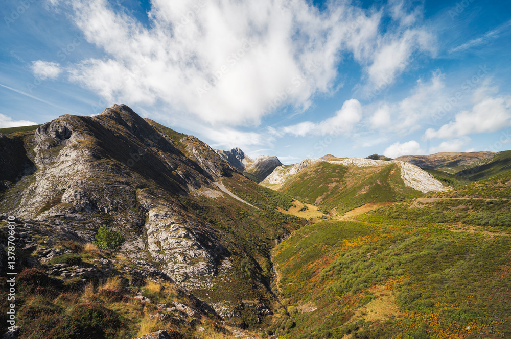 mountain landscape with blue sky mountain landscape with blue sky