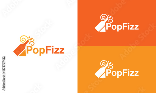 pop fizz logo design