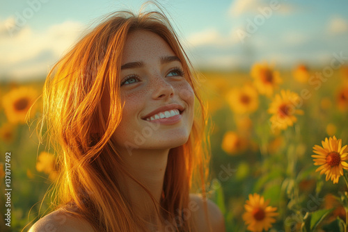 A radiant image of a woman ...