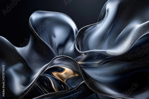 A sleek glass black backgro...