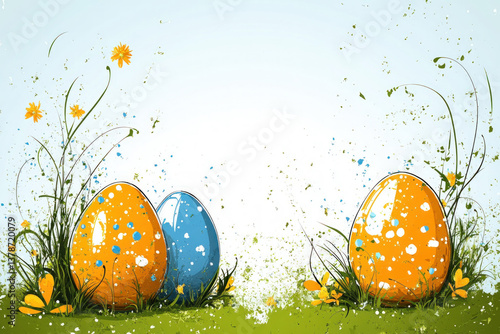 An abstract Easter design, creative and festive, design theme