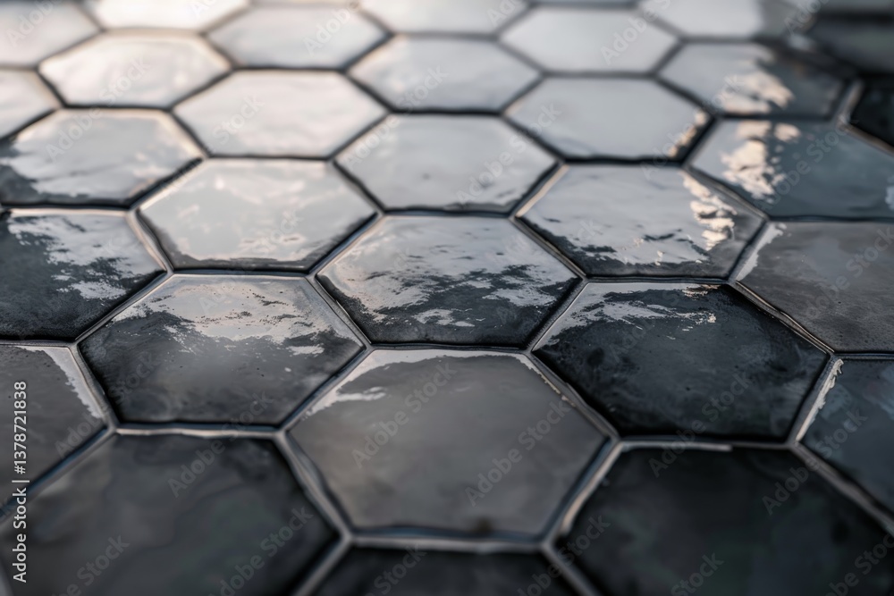 Glossy Ceramic Hexagonal Tiles Glossy Ceramic Hexagonal Tiles