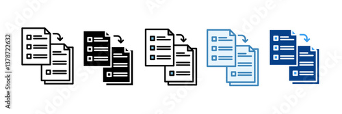 Data Backup  Icon Set Multiple Style Collection