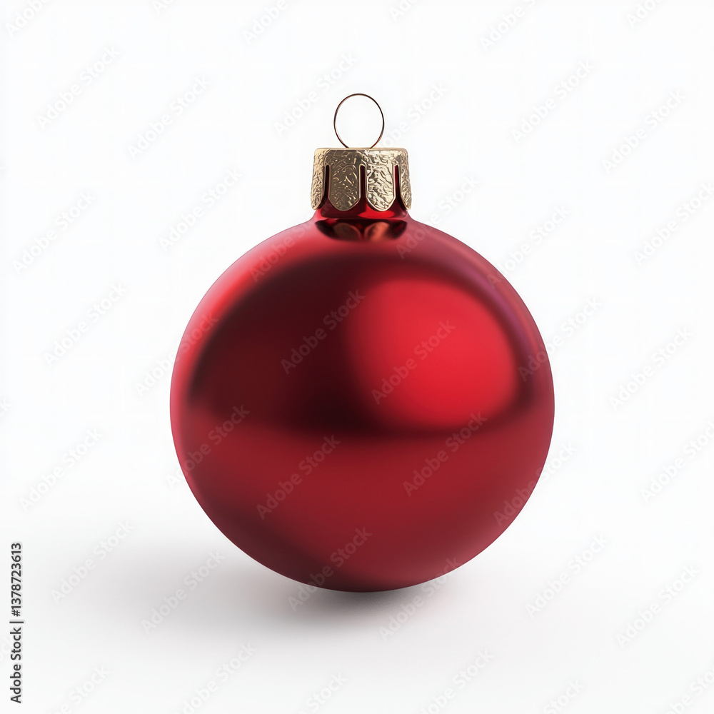red bauble isolated red bauble isolated