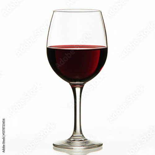 red wine glass isolated