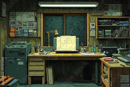 Sketch box: A cozy depictio...