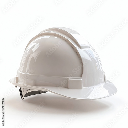 white construction helmet i...