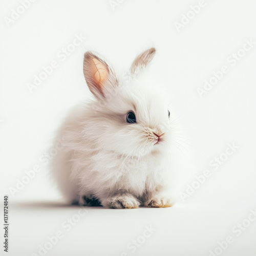 white rabbit isolated