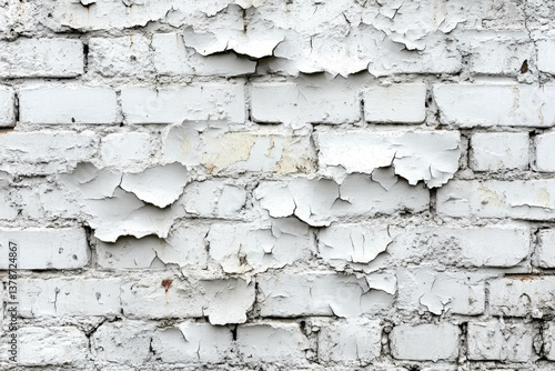 White Brick Wall Background