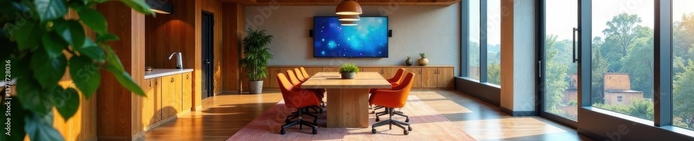 Stylish office meeting space, innovative design , interior, open Stylish office meeting space, innovative design , interior, open