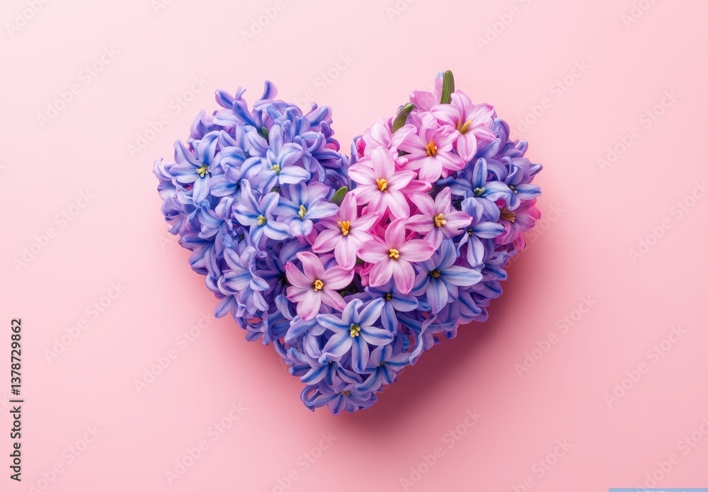 Obraz premium pink heart shaped flower